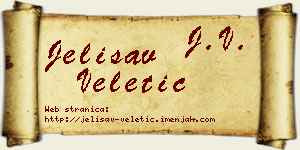 Jelisav Veletić vizit kartica